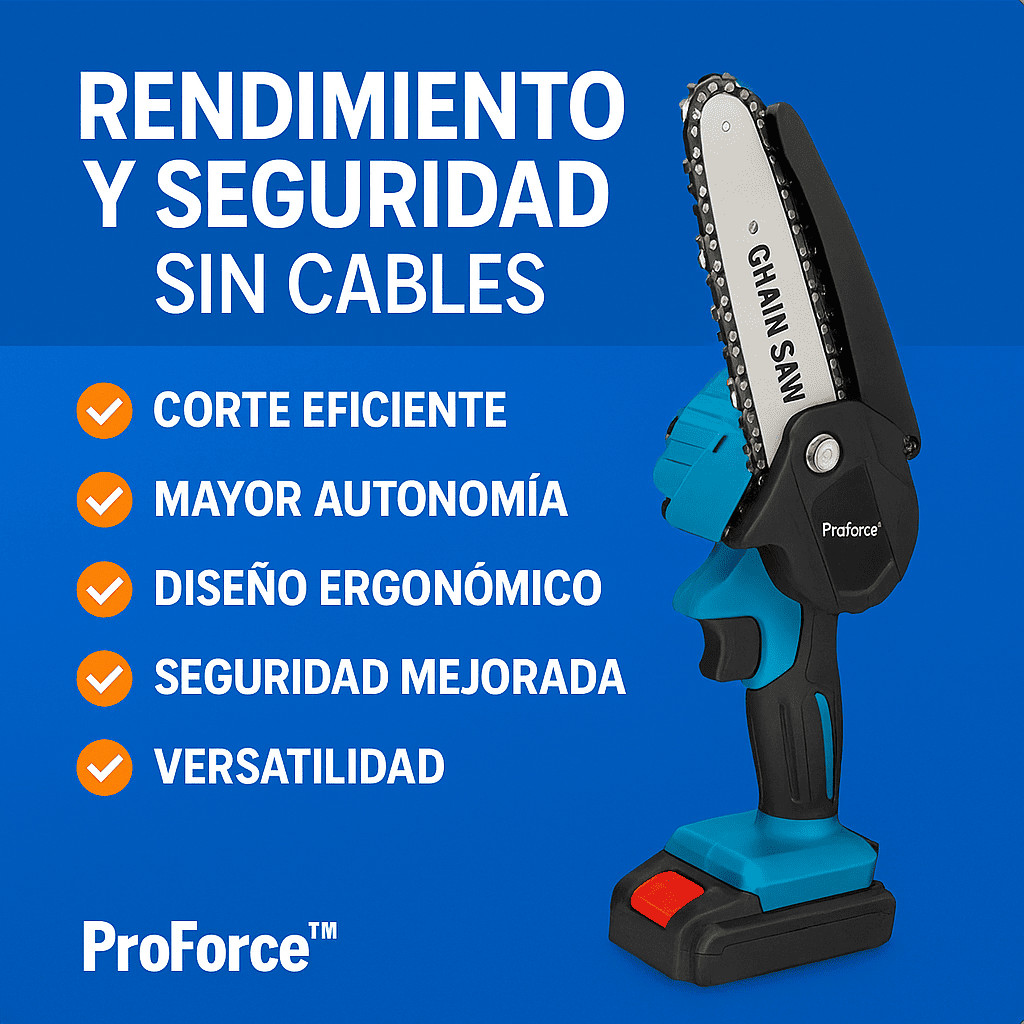 POTENCIA Y PRECISIÓN EN TUS MANOS – Mini Motosierra PROForce™ + Regalos Exclusivos 🎁 – Envío 24h | Pago al Recibir